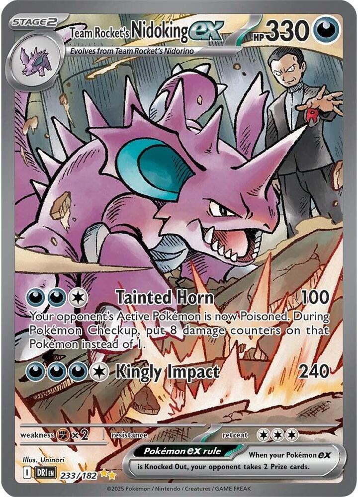 Team Rocket's Nidoking ex - 233/182